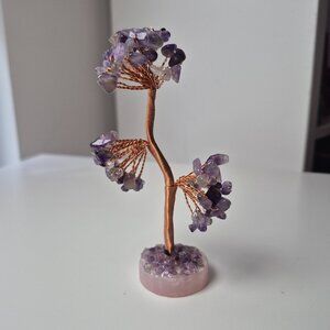 Amethyst Gem Tree with Gemstone Base